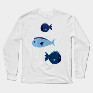 Cute Fish Art Long Sleeve T-Shirt